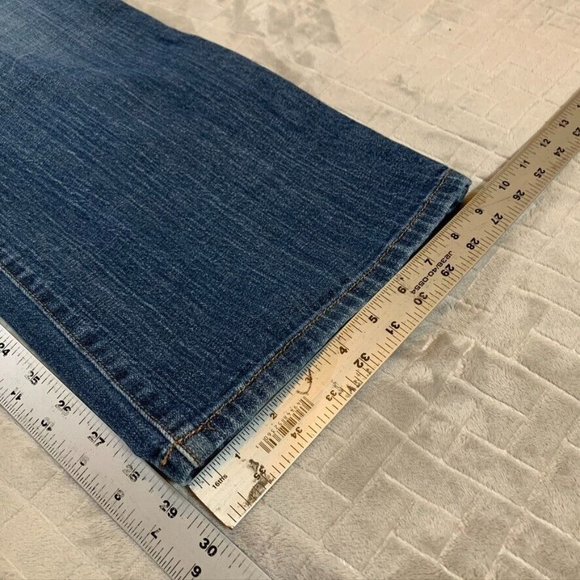 Venezia Womens 32 Denim Jeans Blue Boot Cut Mid Rise Stretch Medium Wash - Picture 8 of 12